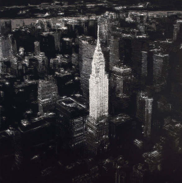 New York Stabat Mater, 2015, olio su tavola, cm 180x180