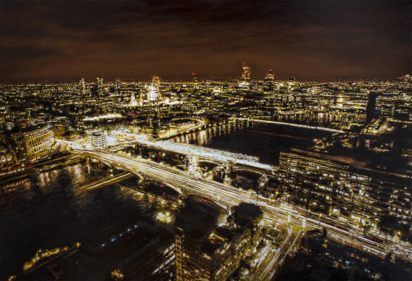 London Bridge, 2015, olio su tavola, cm 150x220