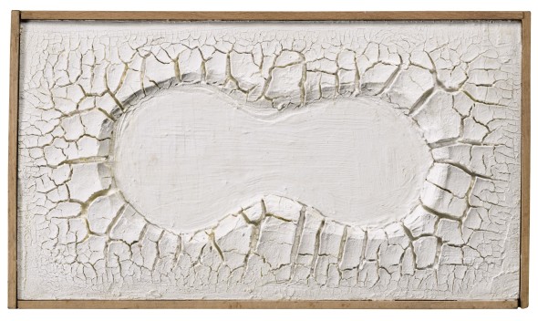 Alberto Burri, Bianco Cretto, 1972