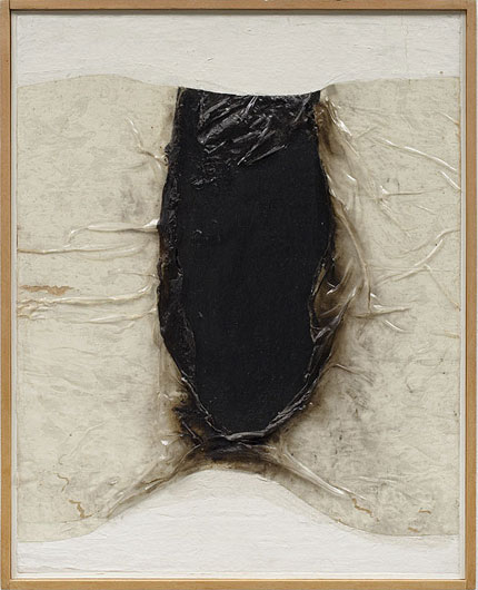 Alberto Burri, Combustione L.A. (1965).
