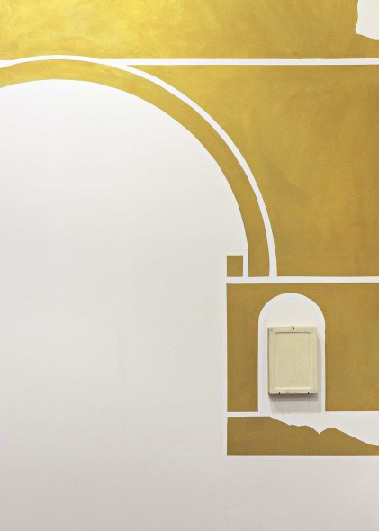 Hristina Ivanoska and Yane Calovski Chapel (We are all in thisalone)(2014), 45 cbm, Staatliche Kunsthalle Baden-Baden, photo by Michael Belogour