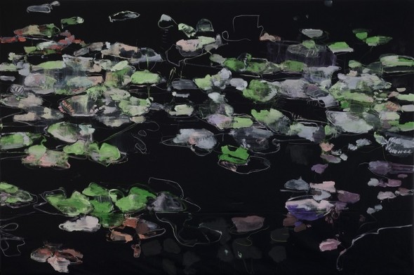 Ninfee 2, 2015, cm.200x300, olio su tela