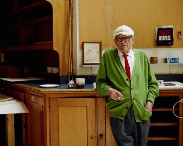 David Hockneynel suo studio. Photo: Ben Quinton via The Guardian
