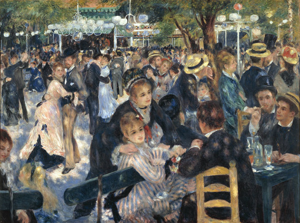 Pierre-Auguste Renoir, Bal au Moulin de la Galette, 1876, olio su tela, 131×175 cm. Museo d'Orsay, Parigi