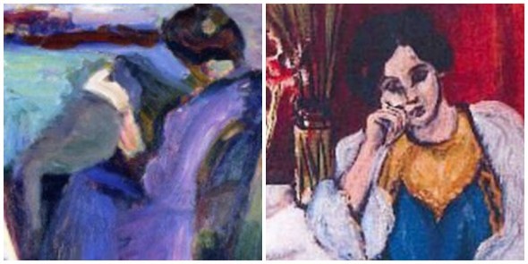 lettrice abito viola