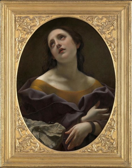 Carlo Dolci (Firenze, 1616-1687) Pazienza 1677 Olio su tela ovale Londra, Trinity Fine Art