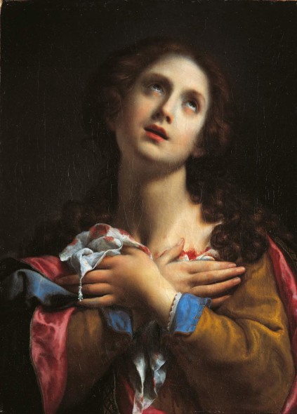 Carlo Dolci (Firenze, 1616-1687) Sant’Agata 1665-1670 circa Olio su tela Londra, collezione privata