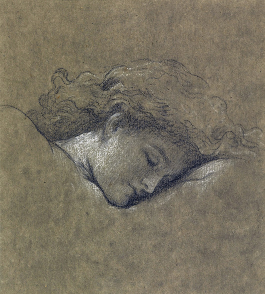 PROPERTY FROM THE ESTATE OF MARY, DUCHESS OF ROXBURGHE Frederic, Lord Leighton, P.R.A., R.W.S Study for Flaming June pencil and white chalk 22 by 20cm., 8¾ by 8in. Estimate £40,000 — 60,000 Sold for €237.700 (£167,000)