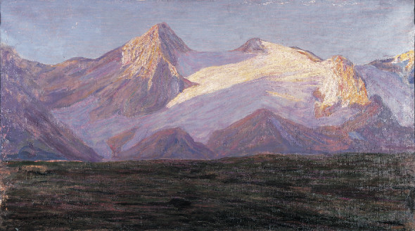 Emilio Longoni. Ghiacciaio, 1910-1912, Olio su tela, 87 x 156 cm