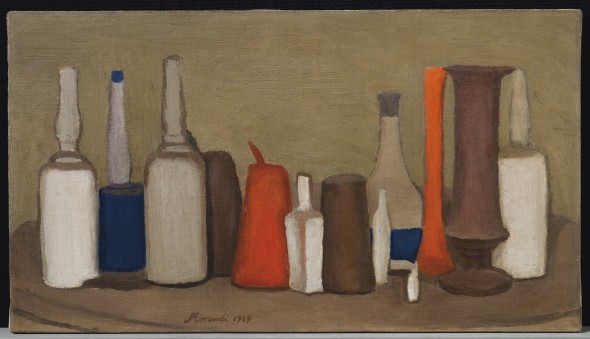 PROPERTY FROM AN IMPORTANT PRIVATE ITALIAN COLLECTION Giorgio Morandi (1890-1964) Natura morta signed and dated 'Morandi 1939' (lower left) oil on canvas 12 ⅝ x 22 ¼ in. (32 x 56.5 cm.) Painted in 1939 Stima: £1,800,000-2,500,000