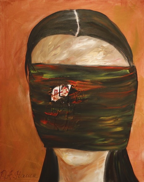 Картина "богиня Правды" из триптиха "Богини" Д.А. Штауэр из цикла выставки "Женщины мира против насилия"