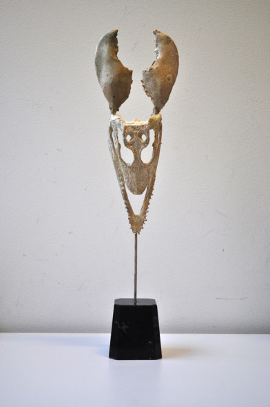 Daniel Spoerri - Senza titolo, 2008 - fusione di bronzo placcata argento, h 41.5 x 13 x 5 cm (con base h.50.5 cm) (3)_0