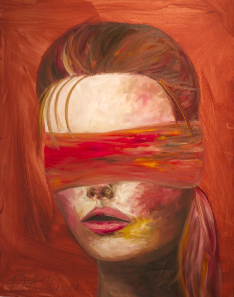 Картина "богиня Правосудия" из триптиха "Богини" Д.А. Штауэр из цикла выставки "Женщины мира против насилия"