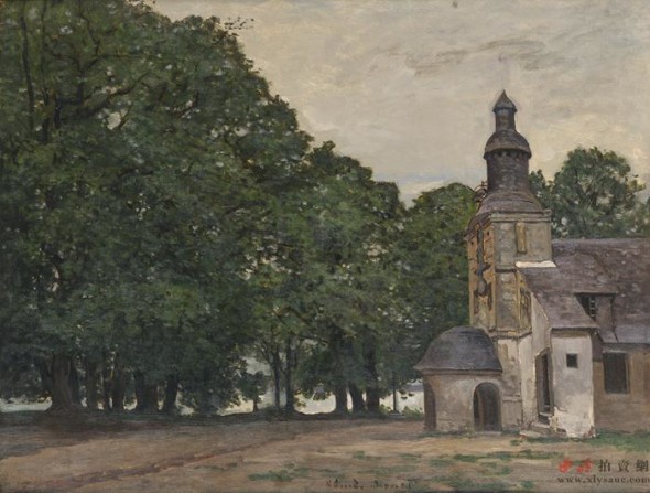 Claude Monet (1840-1926) The Chapel of Honfleur Oil on canvas Dated circa 1868