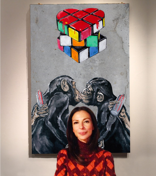  #SELFIEADARTE "The problems of puzzles are very near the problems of life" #ErnoRubik  Love! @SimoneFugazzotto #Natiincattività #FondazioneMaimeri @CleliaPatella
