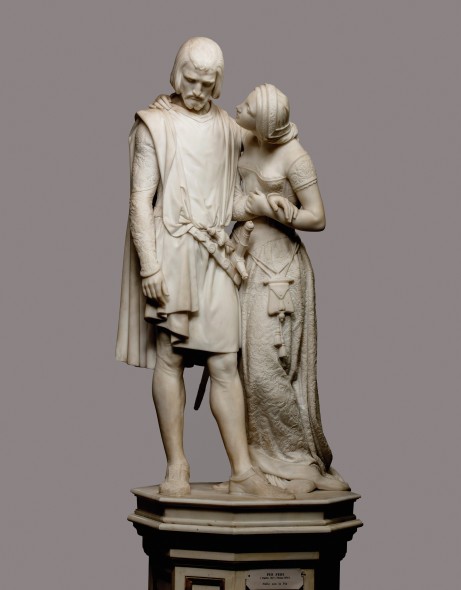 Pio Fedi  (Viterbo, 1815 – Firenze, 1892) Ricordati di me che son la Pia 1861 marmo Firenze, Palazzo Pitti, Galleria d’arte moderna
