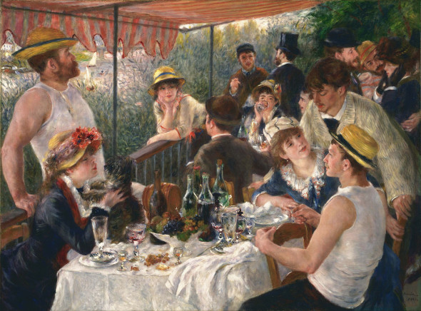 l pranzo dei canottieri Il pranzo dei canottieri AutorePierre-Auguste Renoir Data1880-1882 Tecnicaolio su tela Dimensioni	129,5×172,5 cm Ubicazione	Phillips Collection, Washington