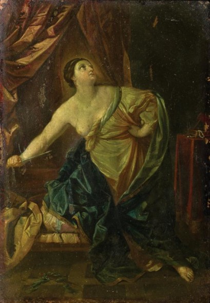 Giovan Battista Bolognini (attr.) (Bologna, 1611-12/1688) Il suicidio di Lucrezia Olio su rame, cm. 31,5 x 21 ESTIMATE:  €3.000 - €3.500 STARTING:  €3.000