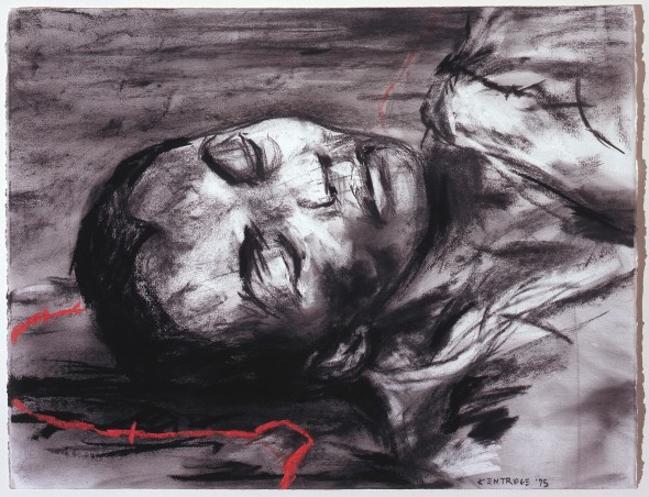 William Kentridge, Untitled, 2005, carboncino e pastello su carta, 50 × 66 cm