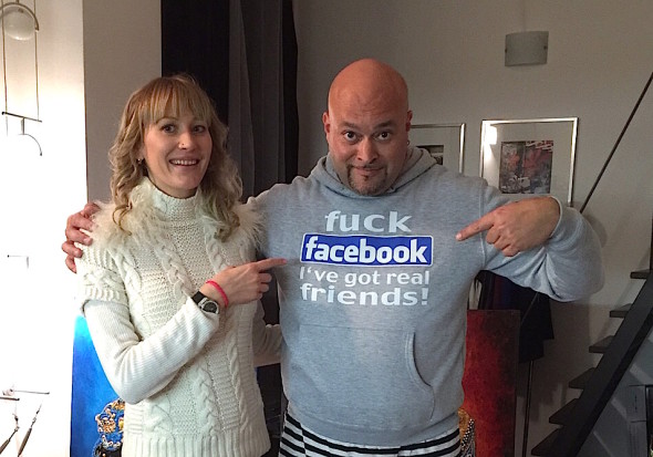 Художники Диана Штауэр и Юл Ханчас. Милан, 2016.