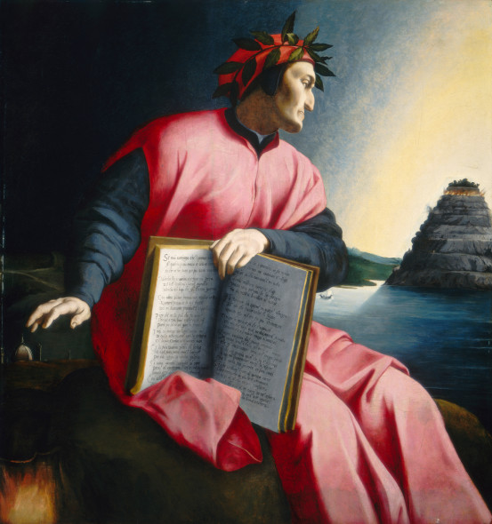 Florentine 16th Century, Allegorical Portrait of Dante, , late 16th century, oil on panel, Samuel H. Kress Collection