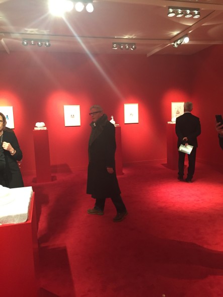 Jan Fabre nello stand della Galleria Guy Peters