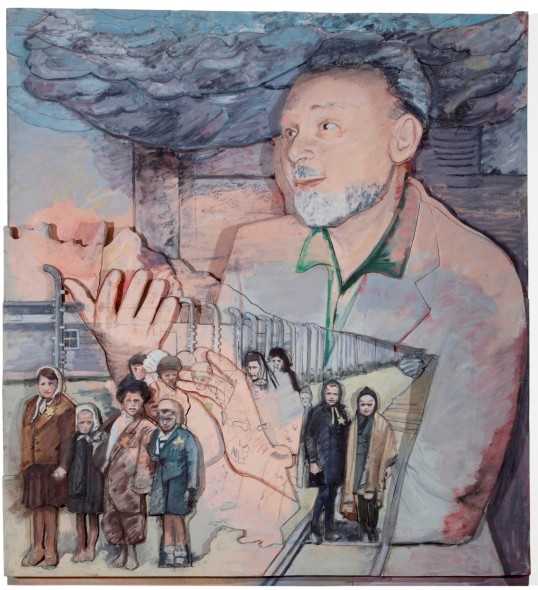 Larry Rivers  Witness 1987 cm. 191 h x 172,50 x 15  olio su tela montato su poliuretano espanso modellato In deposito presso la Pinacoteca Giovanni e Marella Agnelli di Torino 