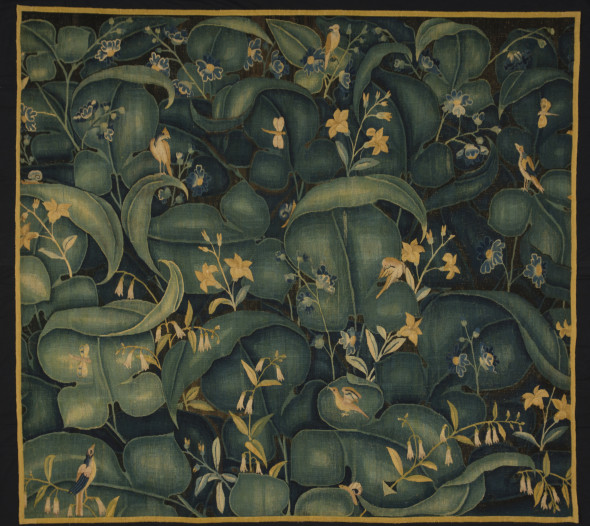 Arazzo millefiori in lana e seta, circa 1530