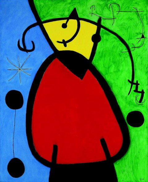  Lot 126 Joan Miró (1893-1983) Femme et oiseaux dans la nuit     £3,000,000 - £5,000,000 ($4,260,000 - $7,100,000) Christie's, 2 febbraio 2016