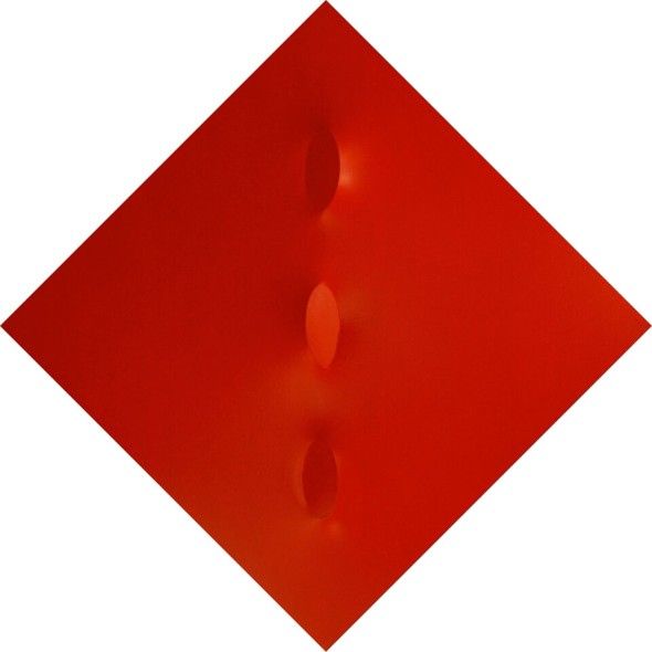 Turi Simeti, Tre ovali in rosso, 1967 Lampertico