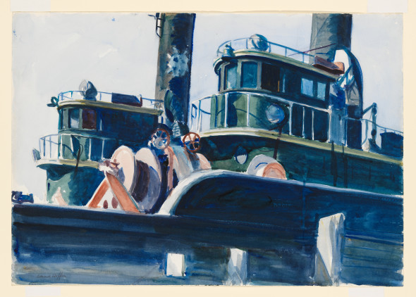 Edward Hopper (1882 1967) Two Trawlers 1923 1924 Watercolor and graphite pencil on paper, 35,2x50.6 cm Whitney Museum of American Art, New York; Josephine N. Hopper Bequest © Heirs of Josephine N. Hopper, Licensed by Whitney Museum of American Art