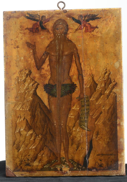605 Icona raffigurante S.Mattia eremita, Russia XVIII secolo Cm 22x31 Stima EURO: € 400 - 500 Venduto a €: 16.250,00 