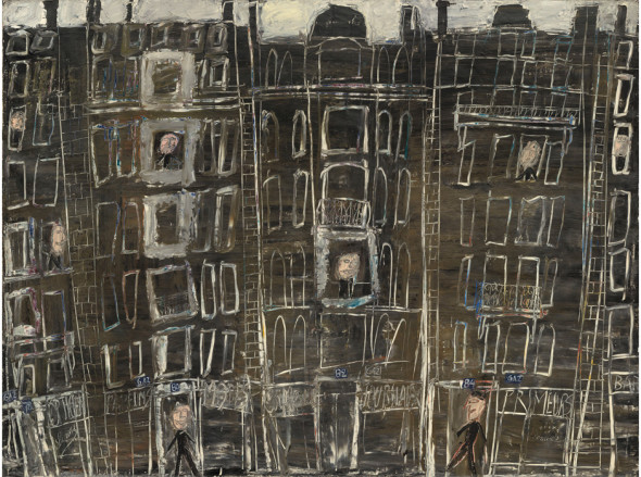 Façades d'immeubles, 1946, Oil on canvas, National Gallery of Art, Washington, Gift of the Stephen Hahn Family Collection, 1995
