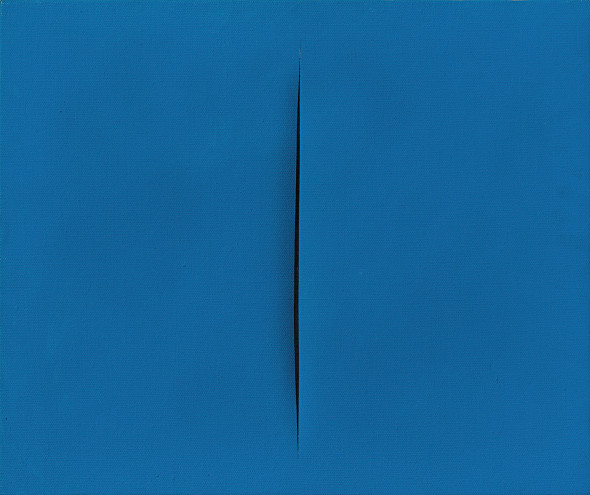 Lucio Fontana (1899 - 1968) Concetto spaziale, Attesa, 1967/68, idropittura su tela, 46 x 55 cm  stima € 600.000 - 800.000  asta 1 giugno 2016