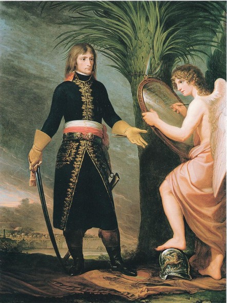 Napoleone dopo la battaglia del ponte di Lodi, olio su tela, Inghilterra, Dalmeny House,  ex collezione Rosebery, collezione Primrose - PAG. XXXII Tav. XLIV 