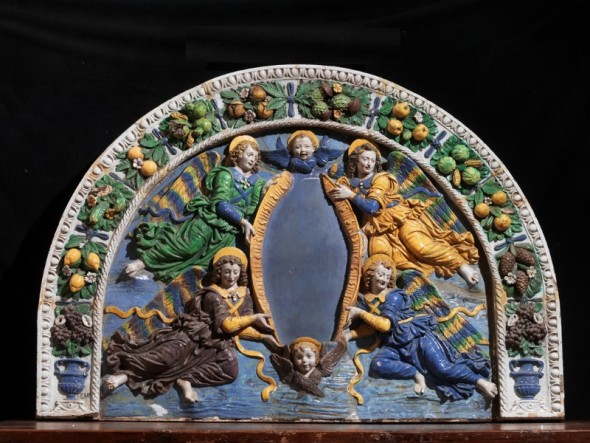 Giovanni Della Robbia, LUNETTA, terracotta policroma