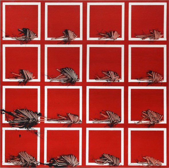 Emilio Scanavino, Alfabeto senza fine, 1974, olio su tela, 80x80 cm