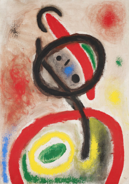 Joan Miró Donna III, 1965 Olio e pittura acrilica su tela, cm 116 x 81 Barcellona, Fundació Joan Miró © Successió Miró by SIAE 2016