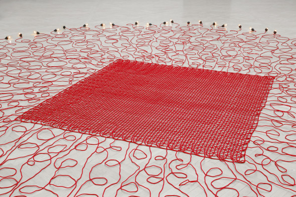 Mona Hatoum, Undercurrent (red), 2008, ph. Stefan Rohner, Courtesy Kunstmuseum St. Gallen
