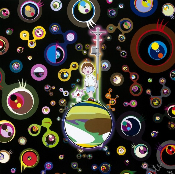 Jellyfish Eyes, litografia offset a colori, firmato e numerato, 300 esemplari, 50x50cm, 2013