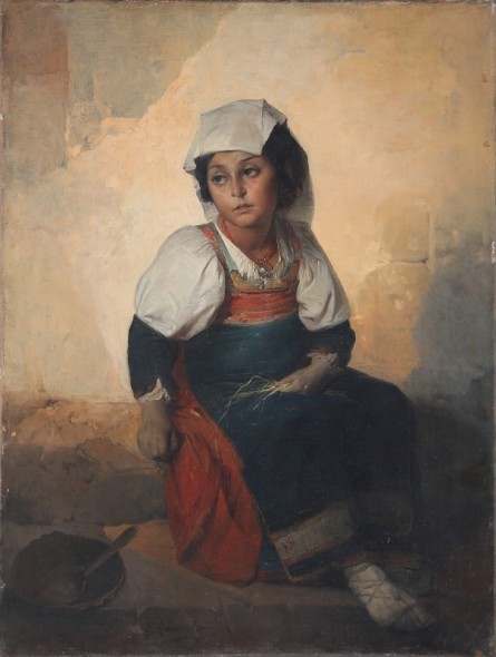 “Ritratto di ciociara” Gerolamo Induno (olio su tela 75 x 99 cm) Firmato in basso a destra, l’opera nel 2000 è passata in asta da Sotheby's Milano, nel Dicembre 2000. Stima: 20.000 - 30.000€ Base d’asta: 8.000 €