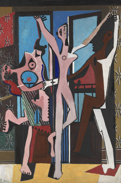 Pablo Picasso The Three Dancers 1925. Purchased with a special Grant-in-Aid and the Florence Fox Bequest with assistance from the Friends of the Tate Gallery and the Contemporary Art Society 1965