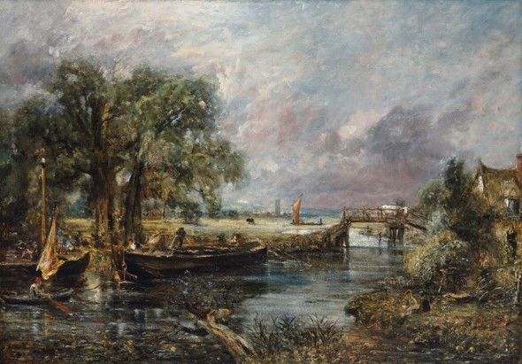 John Constable, RA (East Bergholt 1776-1837 London), Sketch for ‘View on the Stour, Near Dedham’, Circa 1821-22. Oil on canvas. 51 x 73 in (129.4 x 185.3 cm). Estimate: on request. This work will be offered in the Defining British Art sale at Christie’s London on 30 June
