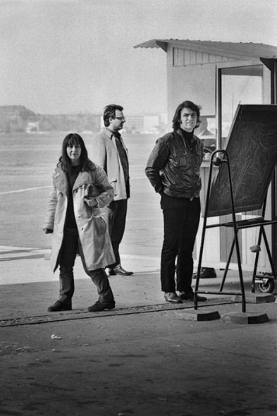 Mario e Marisa Merz all'Aeroporto Roma Urbe, 1970.