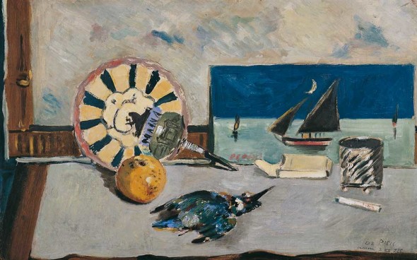 Filippo de Pisis Natura morta col martin pescatore, 1925 ferrara