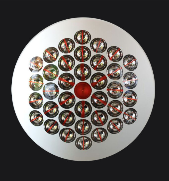 Lente Cromocinetica, 2004, mixed media, 39.4x39.4 in