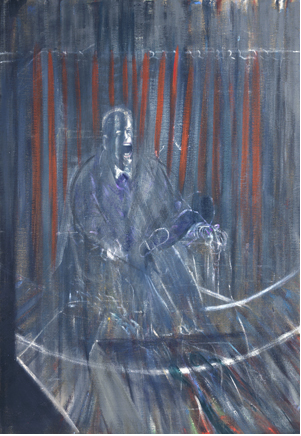 FRANCIS BACON STUDY AFTER VELAZQUEZ 1950 Oil on canvas 198 x 137 cm Private collection © The Estate of Francis Bacon. All rights reserved DACS/VEGAP, Bilbao, 2016 Photo: Prudence Cuming Associates Ltd.
