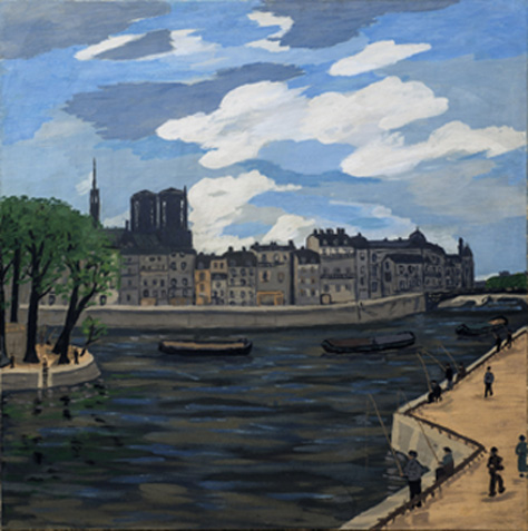 Parigi, 1934 Tempera su tela, cm 101x100 firmato e datato in basso a destra: Lelia Caetani 193