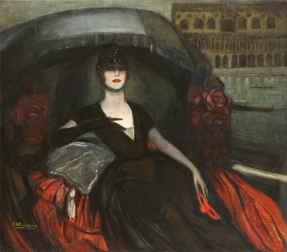 Lady Michelham, del pittore spagnolo Federico BELTRÁN MASSES (Guaira de la Melena, Cuba 1885 – Barcellona 1949)