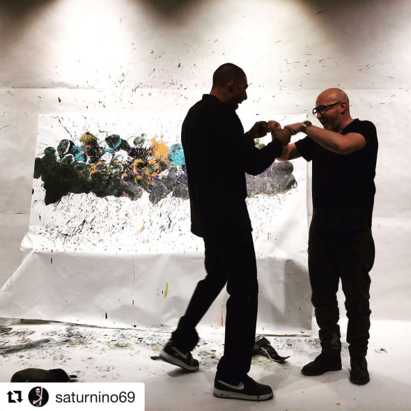 hassan e saturnino al MAC di milano